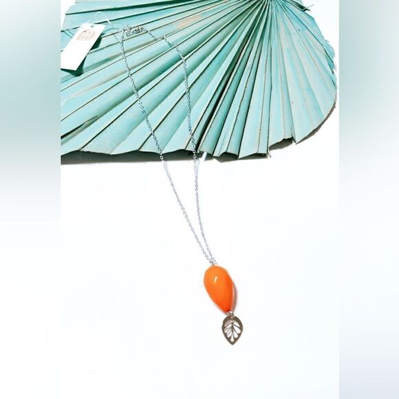 Stone drop necklace  R7 - Picture 2 of 3